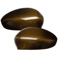 FIAT 500 Mirror Covers in Carbon Fiber - Gold